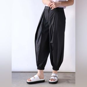 Tibi Sporty Nylon Balloon Pant Size 6 Black